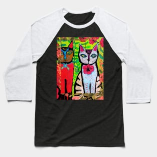 Cat-Fabulous Morty and Ana Baseball T-Shirt